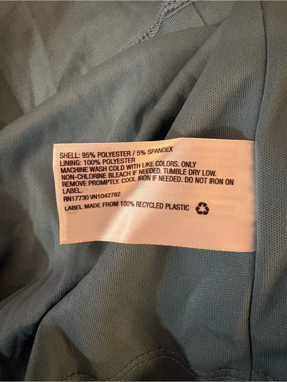 Ava & Viv Blue & Gray Balloon Sleeve Cinched Swirl Print Mesh Maxi Dress plus 2X - Picture 7 of 8